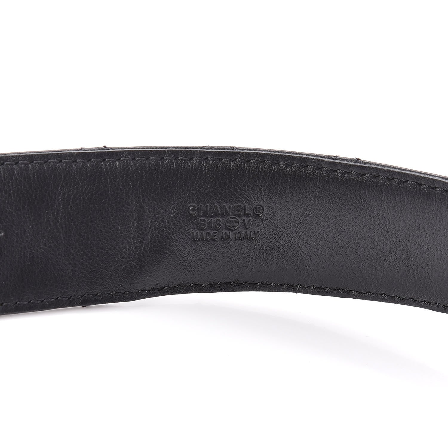 Chanel Lambskin Quilted CC Chain Belt 85 34 Black 4 of 9