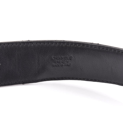 Chanel Lambskin Quilted CC Chain Belt 85 34 Black 4 of 9