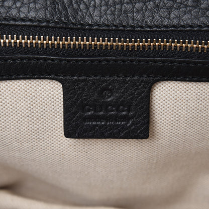 Gucci Cellarius Calfskin Small New Bamboo Top Handle Bag Black 7 of 9