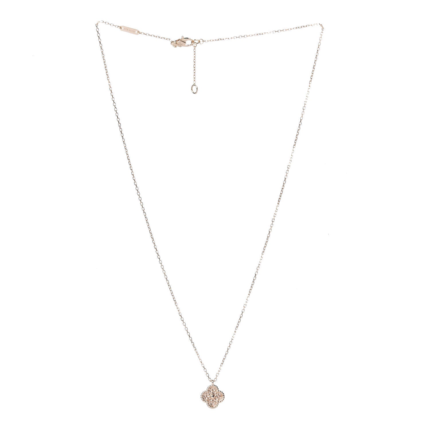 Van Cleef & Arpels 18K Rose Gold Sweet Alhambra Pendant Necklace 3 of 7