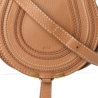 Chloe Calfskin Mini Marcie Round Crossbody Bag Nut 10 of 10