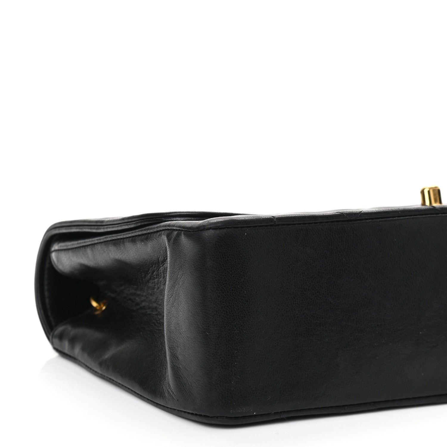 Chanel Lambskin Quilted Medium Single Flap Black 10 of 12