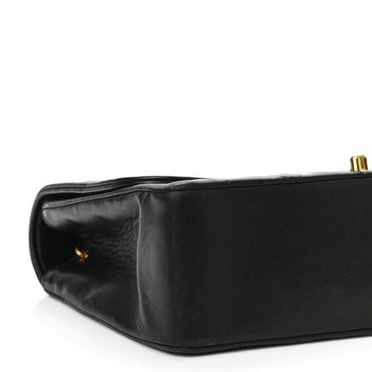Chanel Lambskin Quilted Medium Single Flap Black 10 of 12