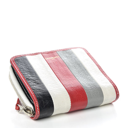Balenciaga Agneau Arena Multicolore Bazar Billfold Zip Around Wallet Red Multicolor 4 of 10