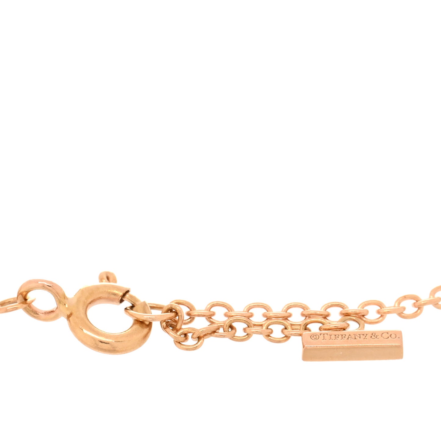 18K Rose Gold Diamond T Smile Bracelet