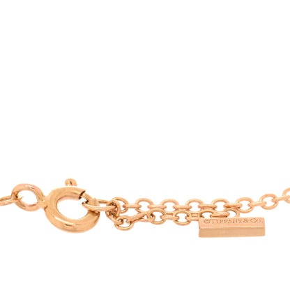 Tiffany 18K Rose Gold Diamond T Smile Bracelet 3 of 3