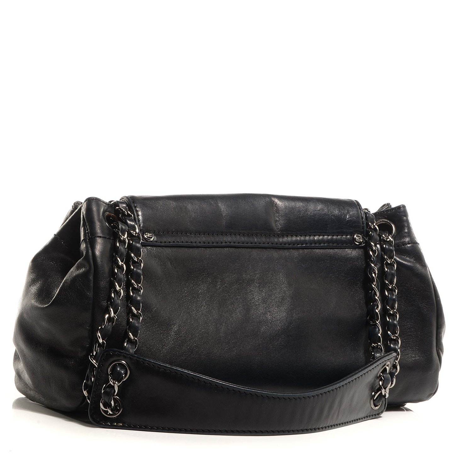 Lambskin Rock and Chic Shoulder Bag Black