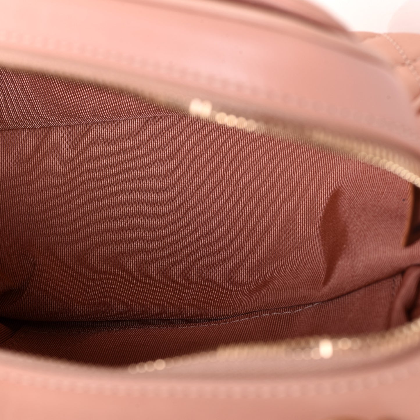 Calfskin Quilted CC Small Vanity Case Dark Beige