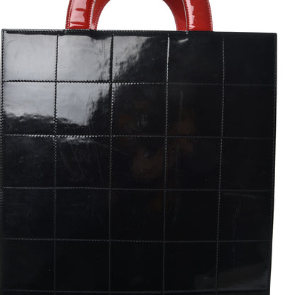 Chanel Patent Printed Shopping Tote Red 14 of 21