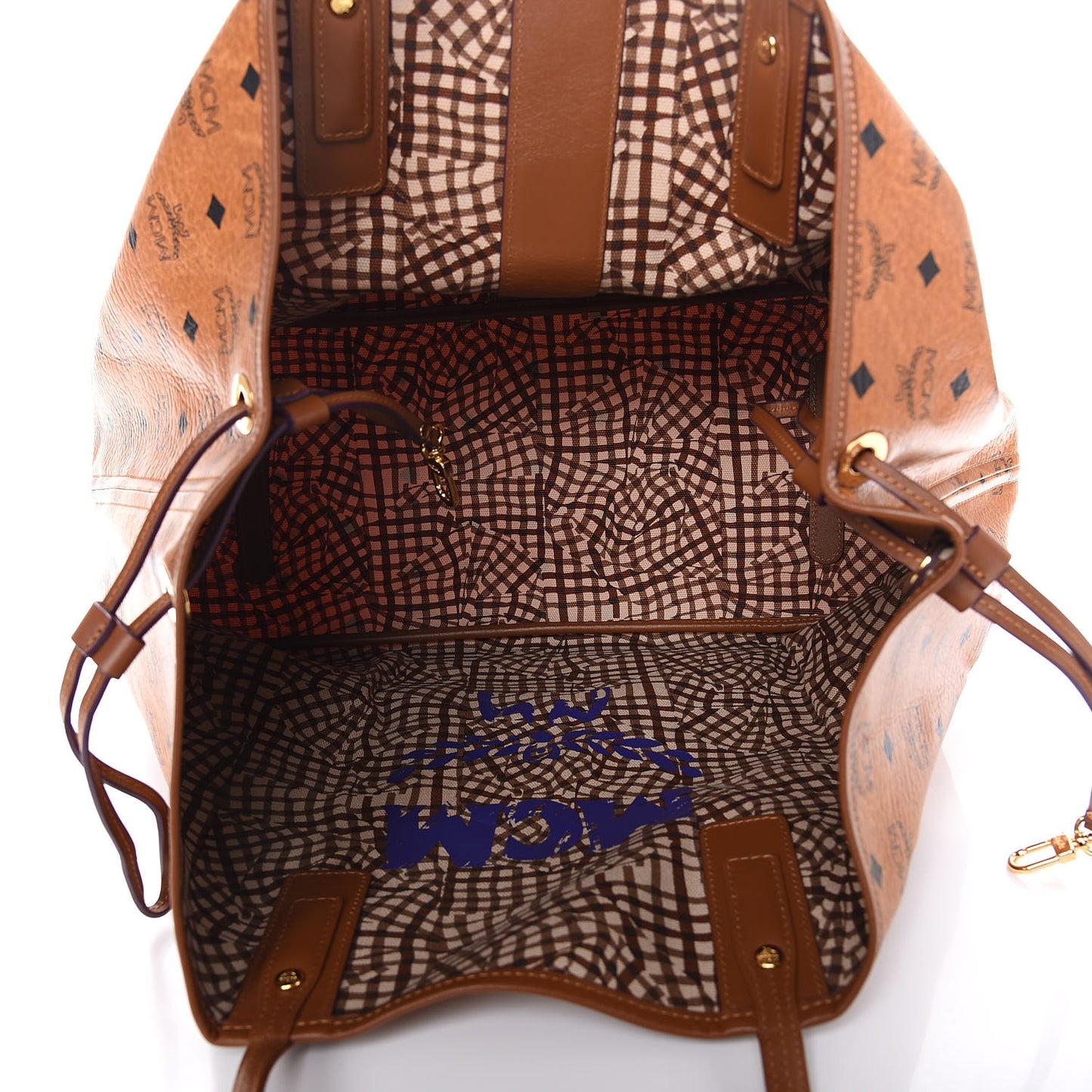 Visetos Large Liz Reversible Shopper Tote Cognac