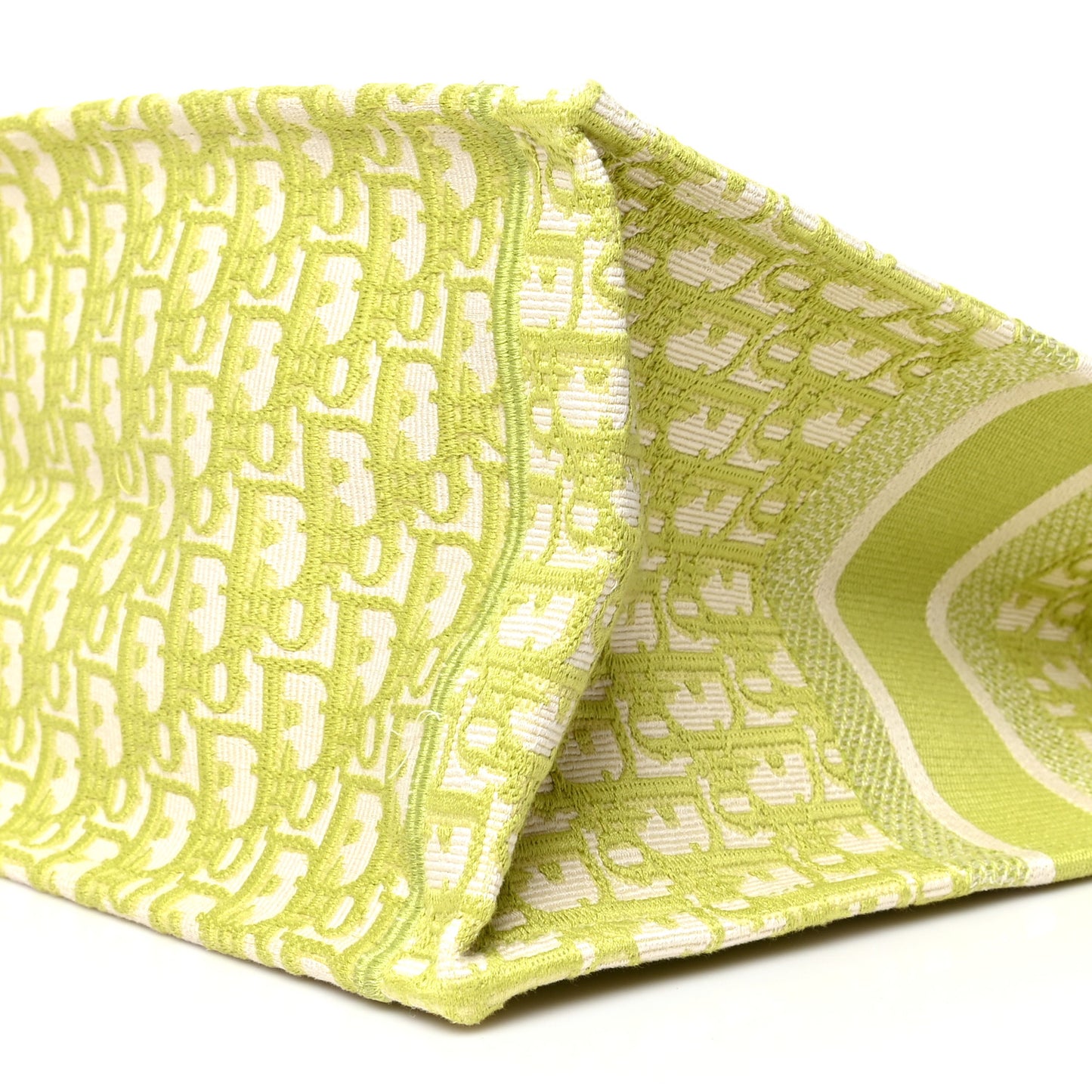 Oblique Large Book Tote Vert Anis