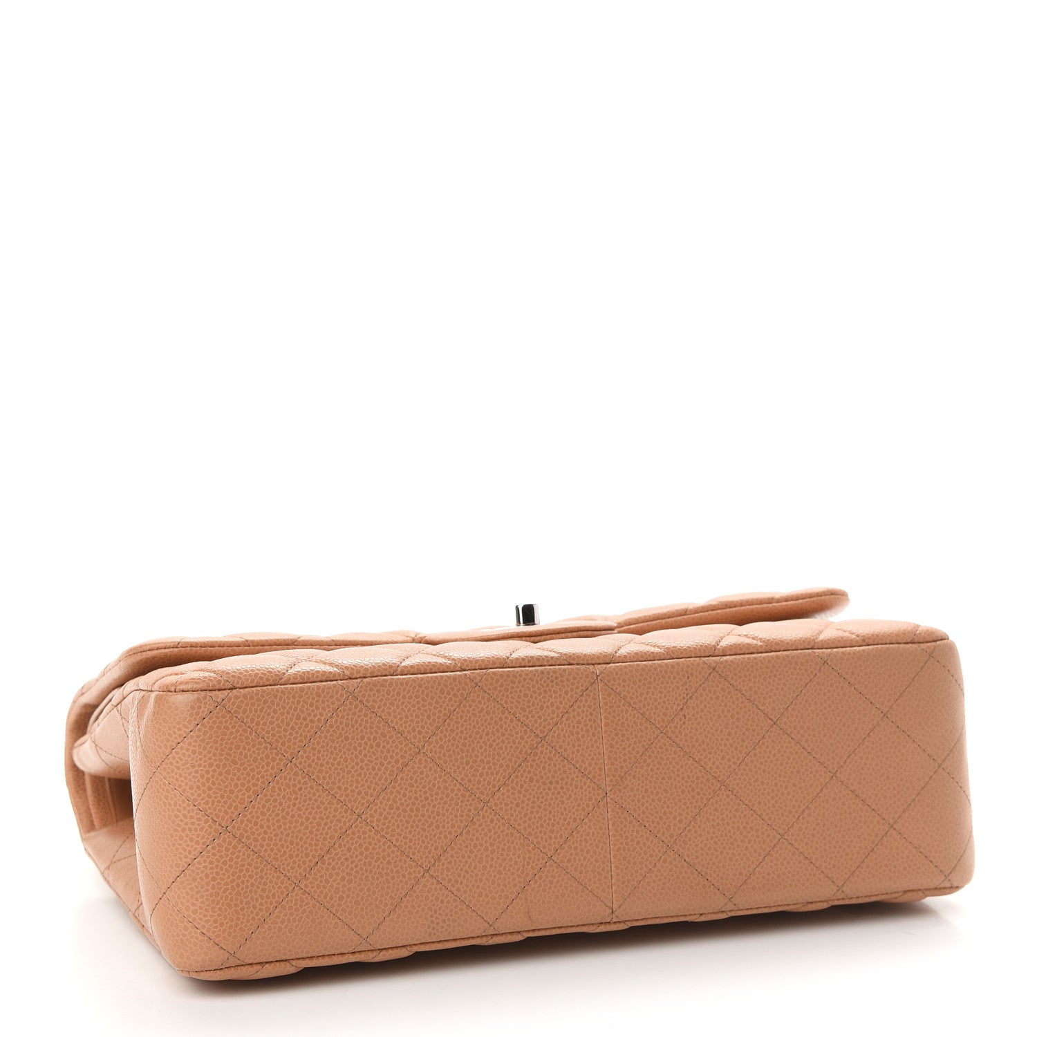 Chanel Caviar Quilted Jumbo Double Flap Light Brown 3 of 8