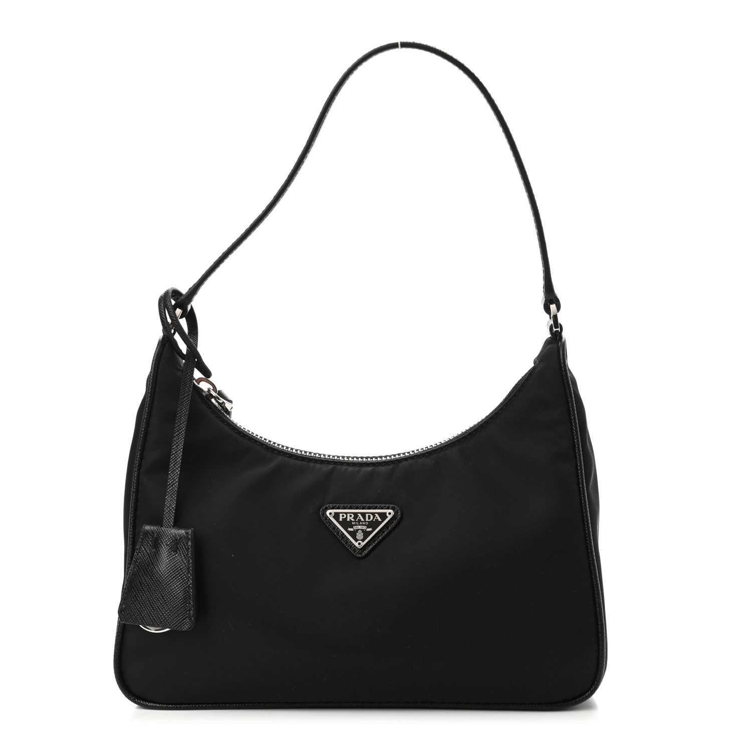 Prada Tessuto Nylon Saffiano Mini Re-Edition 2005 Bag Black 1 of 9