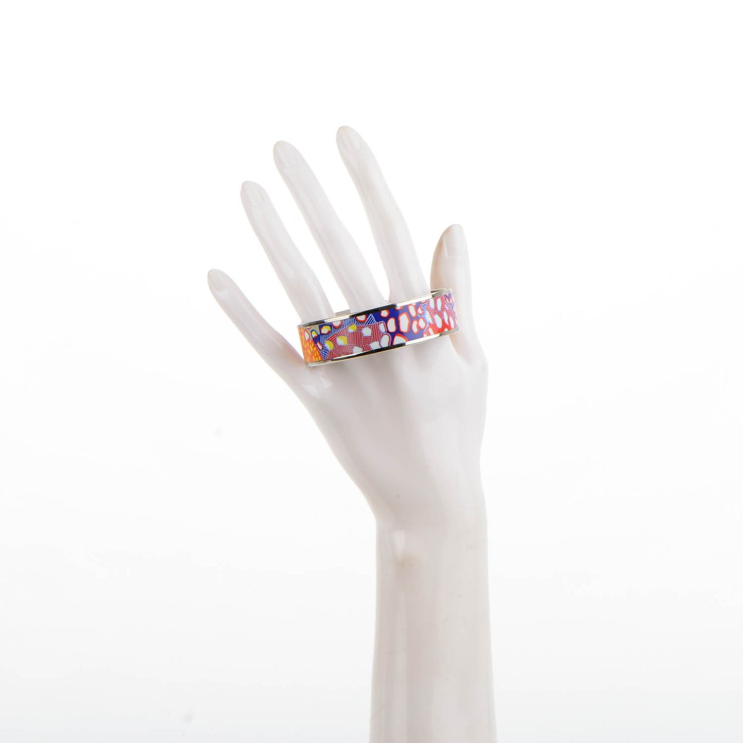 Enamel Printed Wide Grand Fonds Bracelet 65