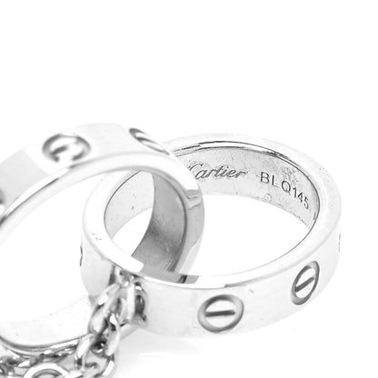 Cartier 18K White Gold Interlocking LOVE Bracelet 5 of 6