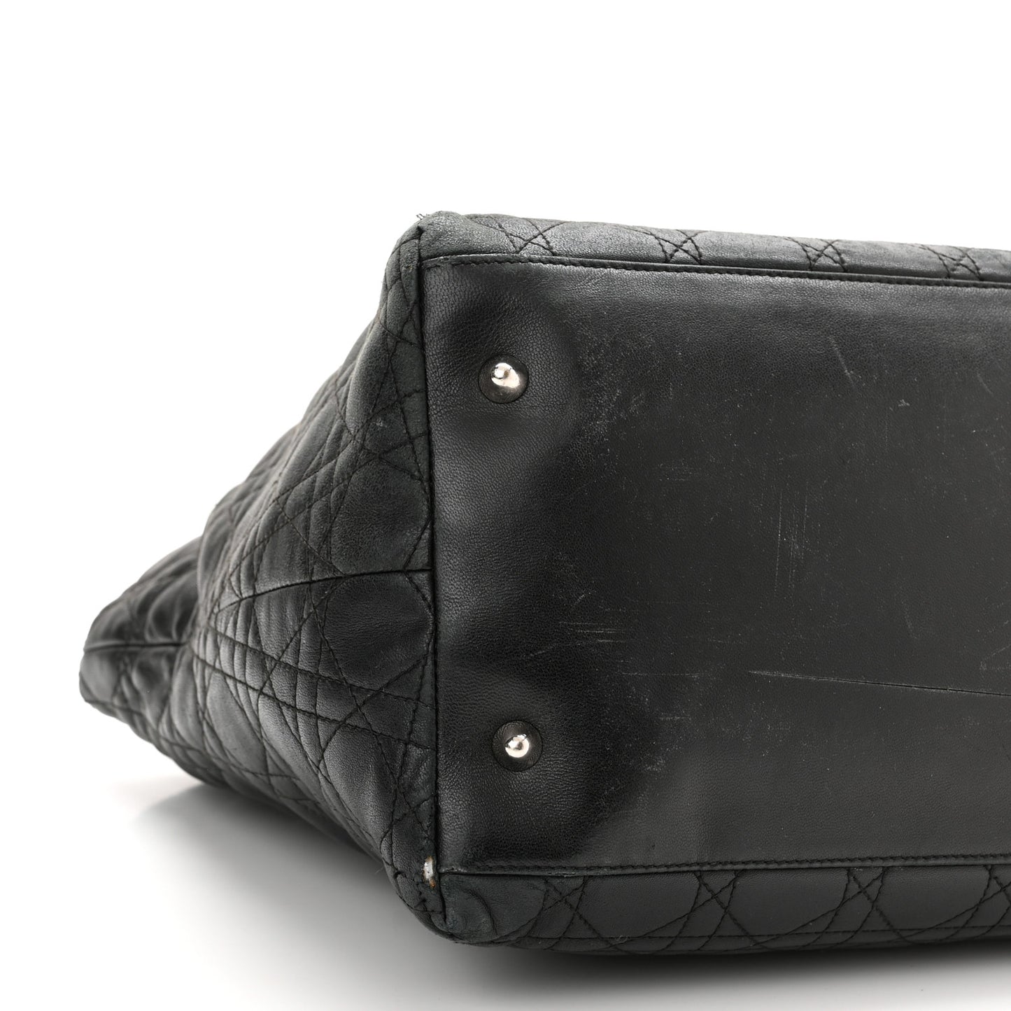 Lambskin Cannage Medium Soft Lady Dior Black