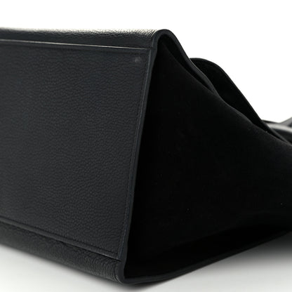 Celine Drummed Calfskin Suede Small Trapeze Black 9 of 10