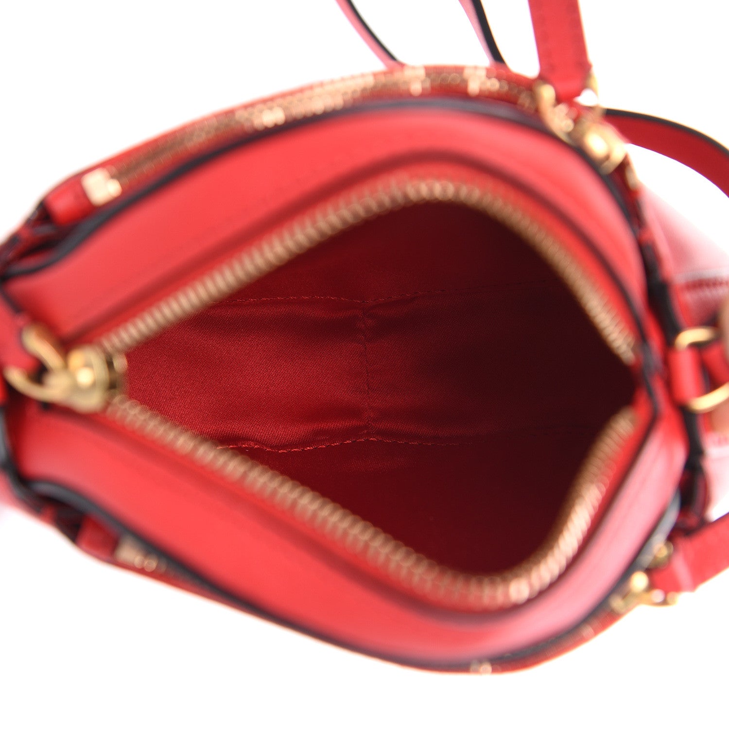 Valentino Garavani Calfskin VLogo Round Crossbody Bag Rouge Pur 5 of 8