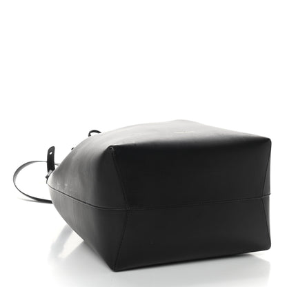 Mansur Gavriel Vegetable Tanned Calfskin Bucket Bag Black Royal 5 of 10