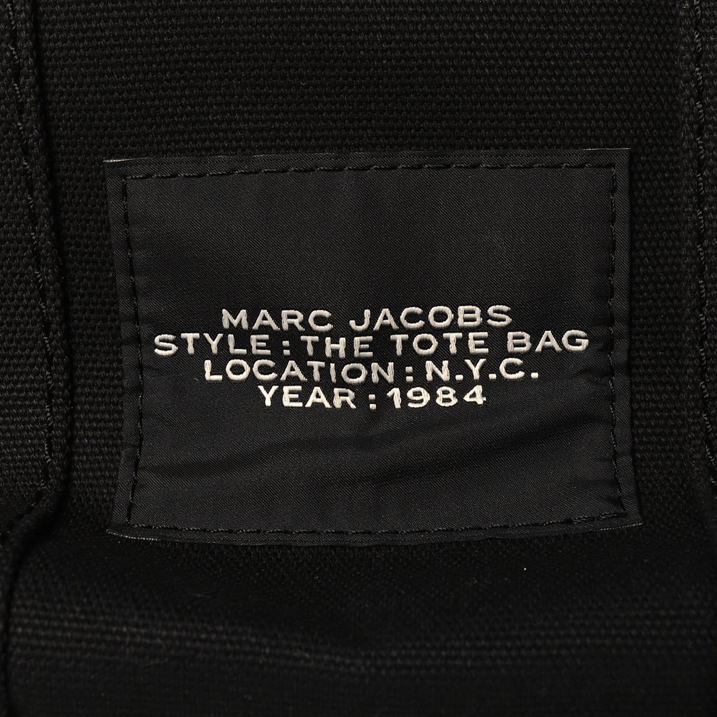 Cotton Canvas Small The Traveler Tote Bag Black