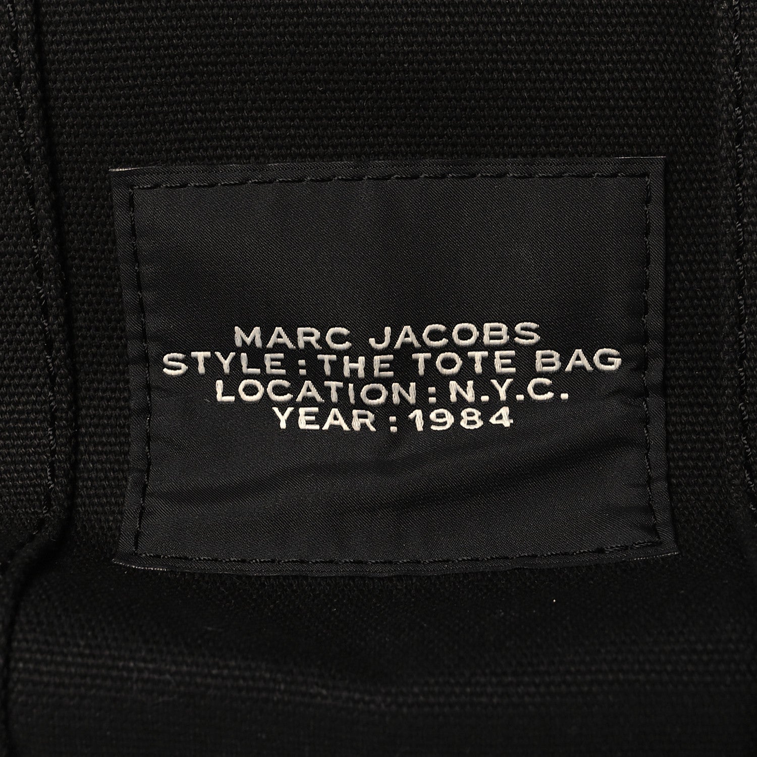 Marc Jacobs Cotton Canvas Small The Traveler Tote Bag Black 6 of 9