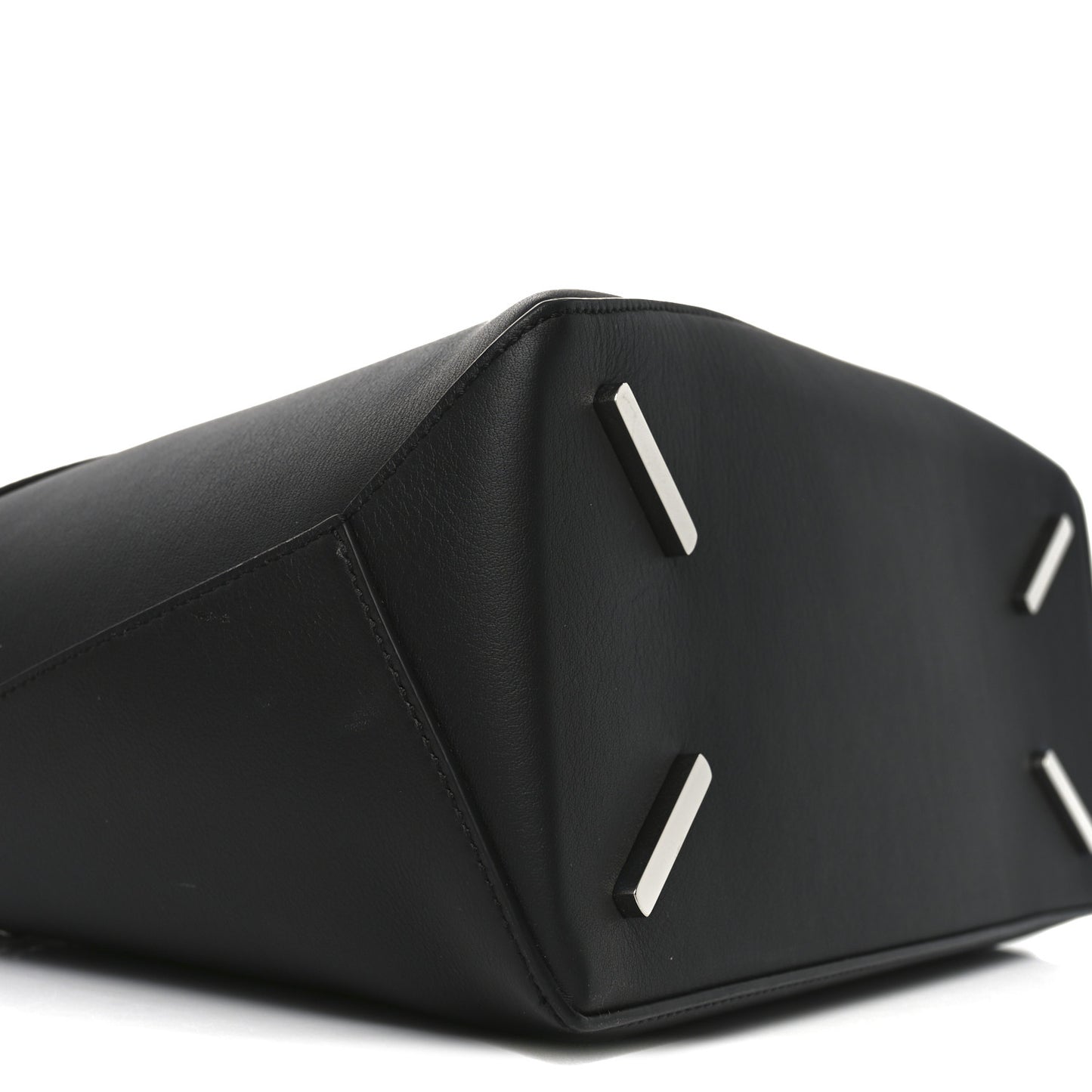 Calfskin Medium Puzzle Edge Bag Black