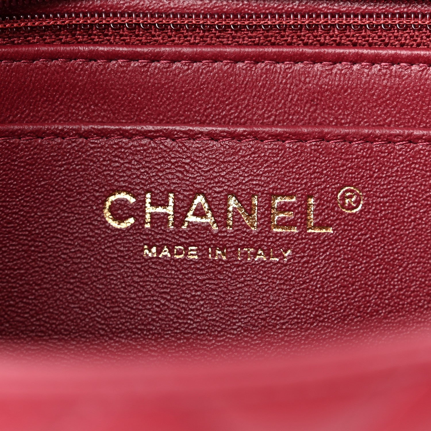 Chanel Lambskin Quilted Mini Rectangular Flap Burgundy 6 of 10
