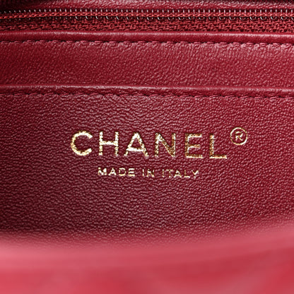 Chanel Lambskin Quilted Mini Rectangular Flap Burgundy 6 of 10