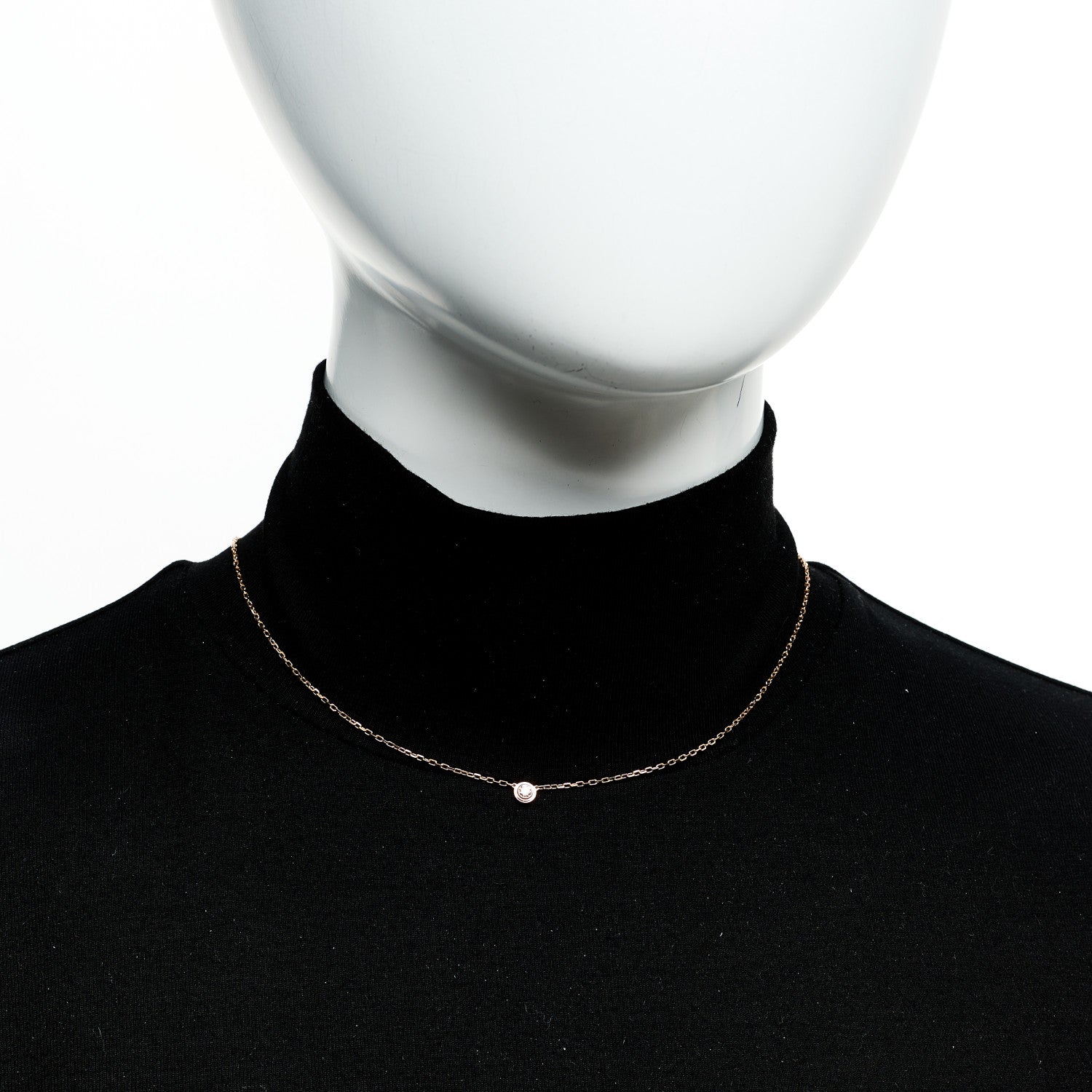 Cartier 18K Pink Gold Diamond SM D'Amour Pendant Necklace 2 of 6