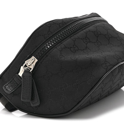 Gucci Nylon Monogram Fanny Pack Belt Bag Black 9 of 10