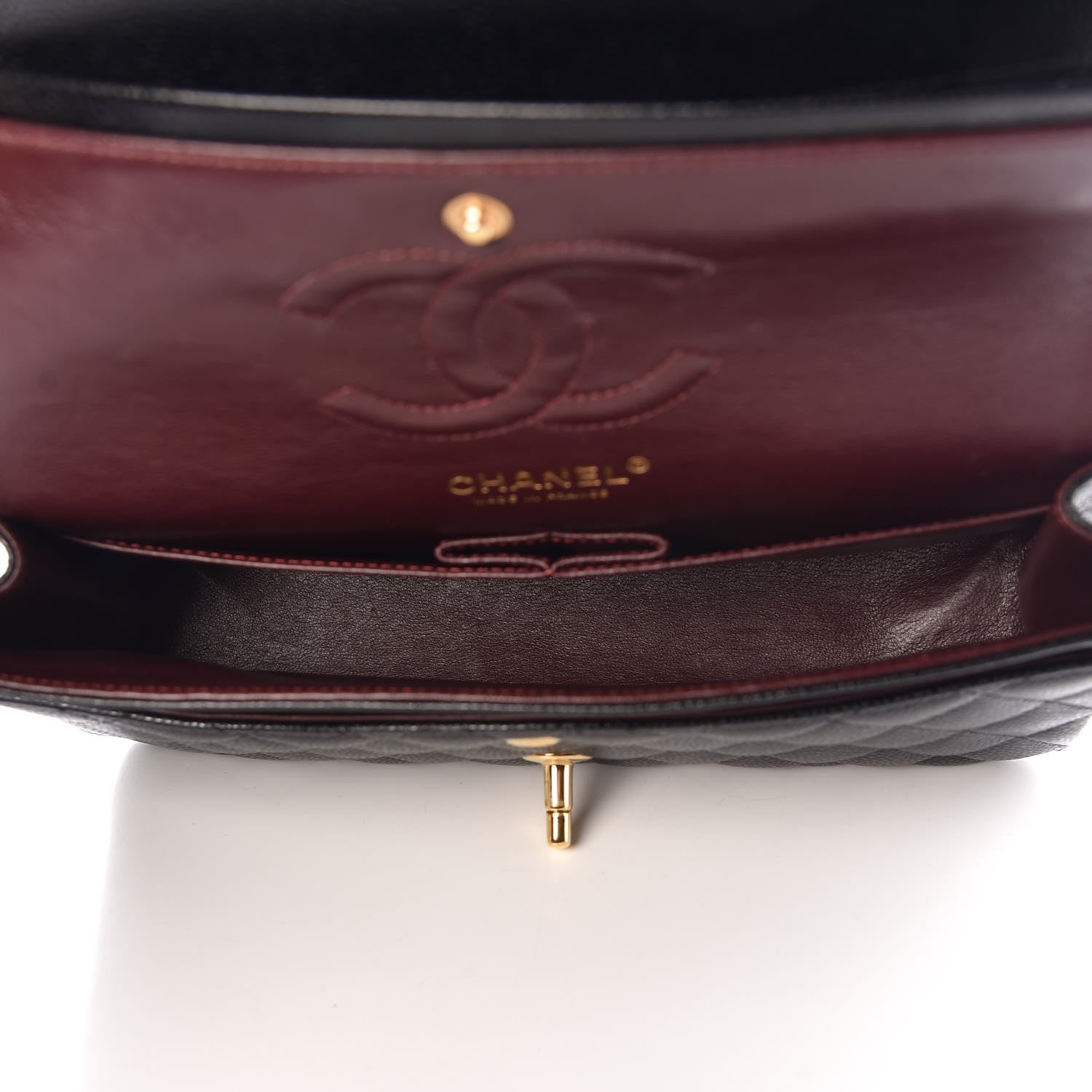 Chanel Caviar Quilted Medium Double Flap Black 6 of 9