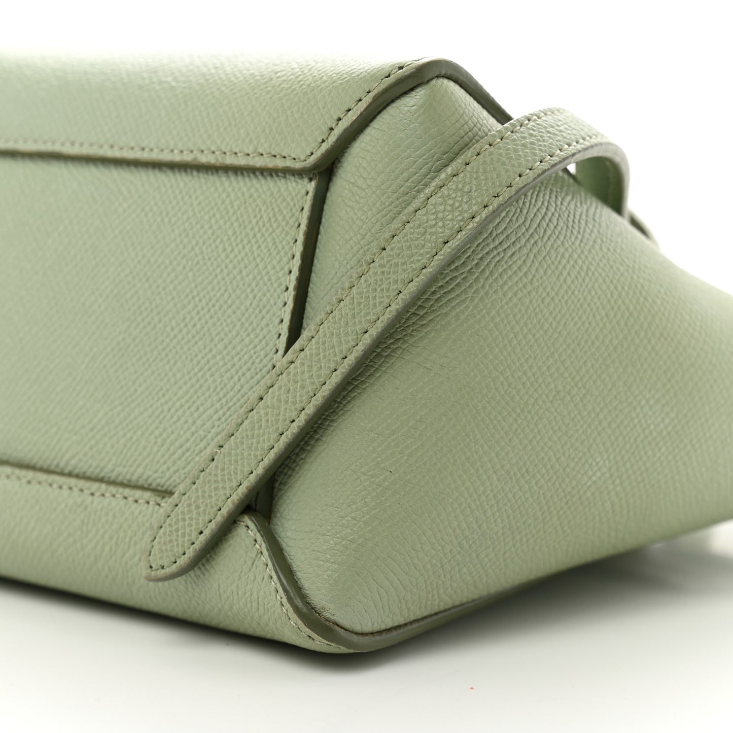 Grained Calfskin Nano Belt Bag Jade