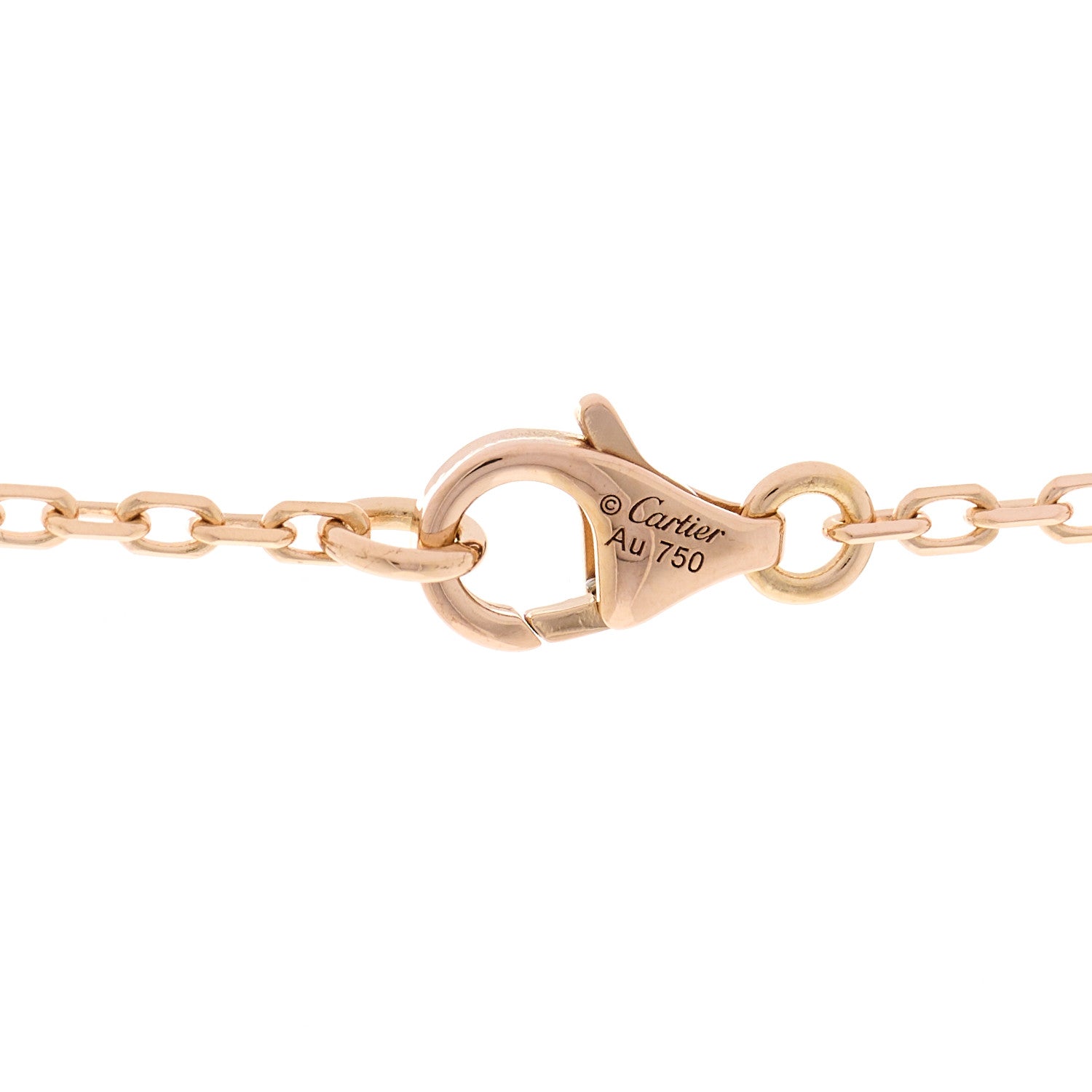 Cartier 18K Pink Yellow White Gold Diamond Trinity Lariat Necklace 4 of 5