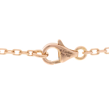 Cartier 18K Pink Yellow White Gold Diamond Trinity Lariat Necklace 4 of 5