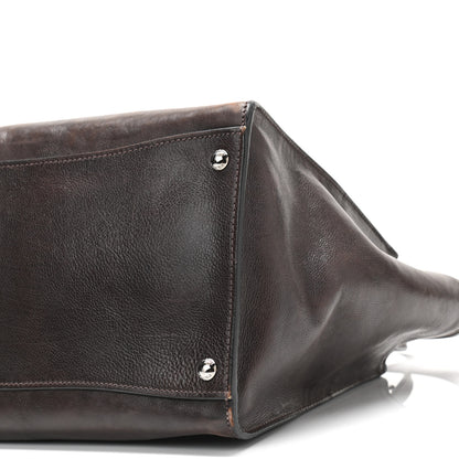 Prada Glace Calfskin Twin Pocket Tote Moro 10 of 12