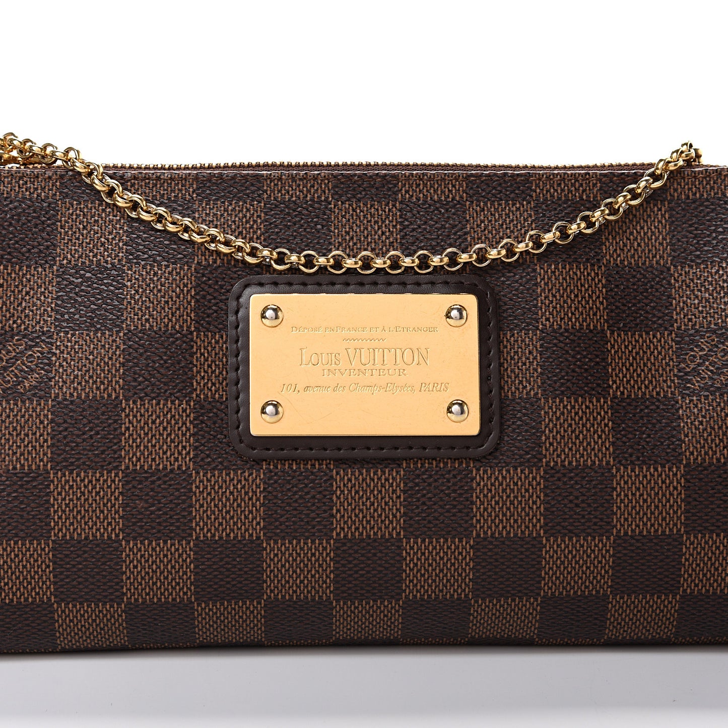 Damier Ebene Eva Clutch