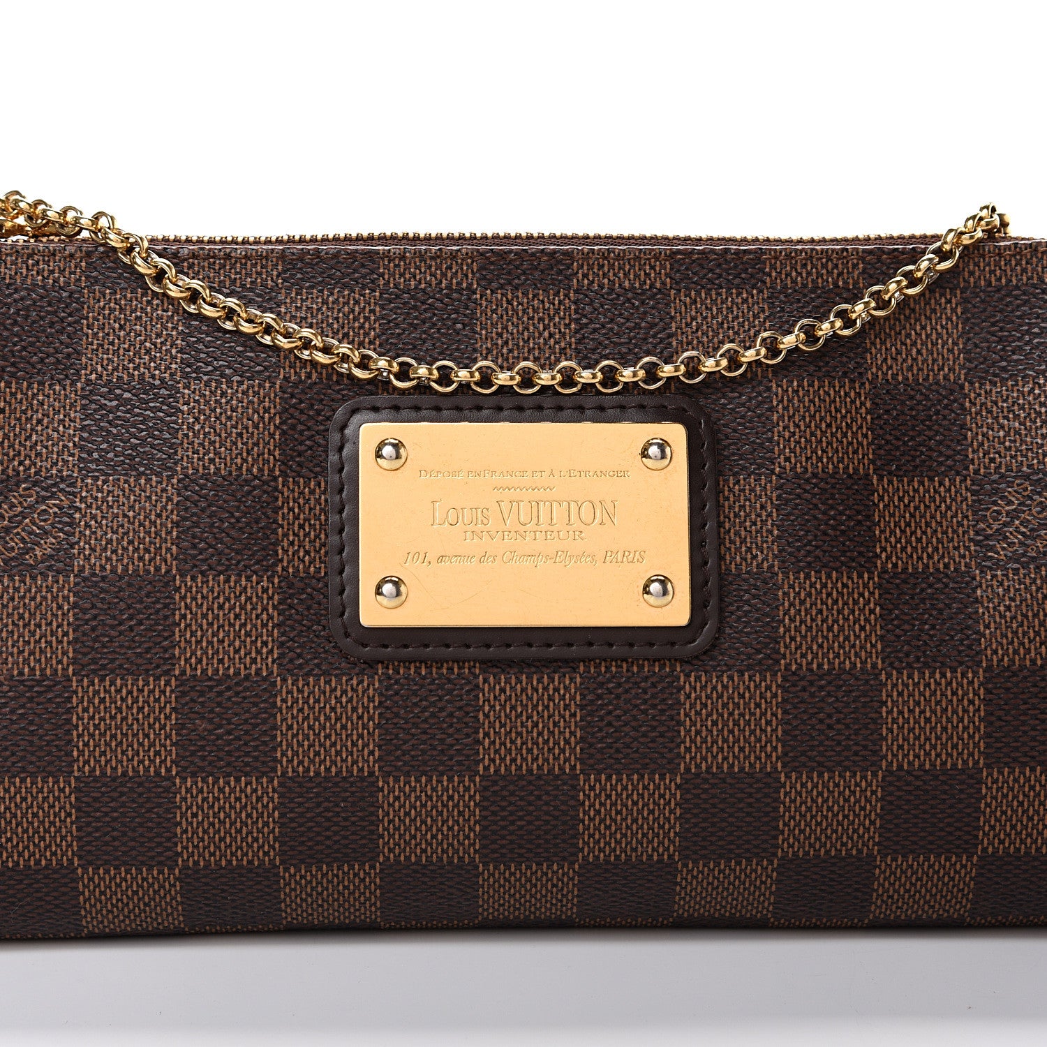 Louis Vuitton Damier Ebene Eva Clutch 7 of 12