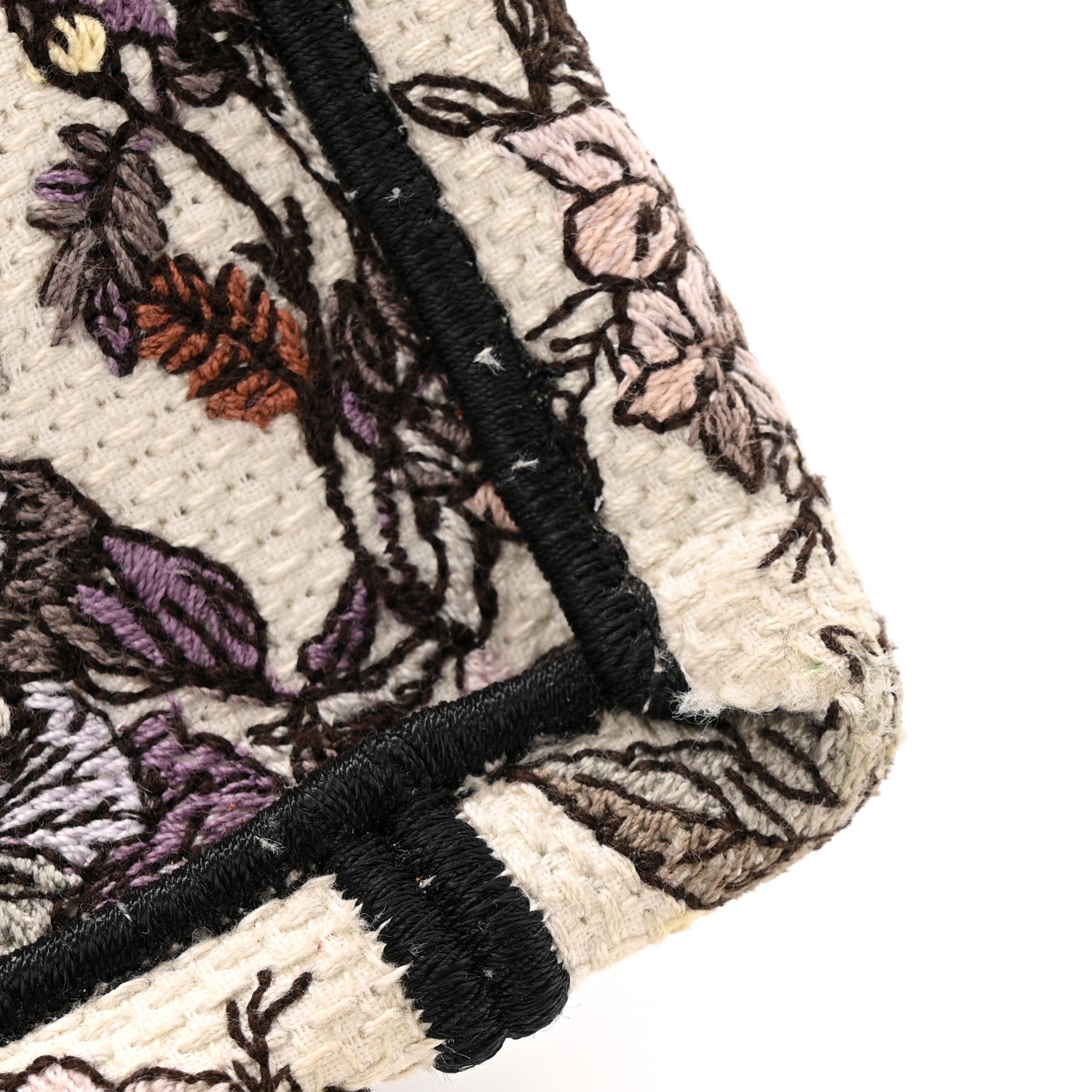 Christian Dior Canvas Embroidered Medium 4 Saisons Hiver Soleil Book Tote Multicolor 11 of 15
