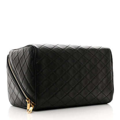 Saint Laurent Lambskin Quilted Gaby Vanity Case Black 4 of 8