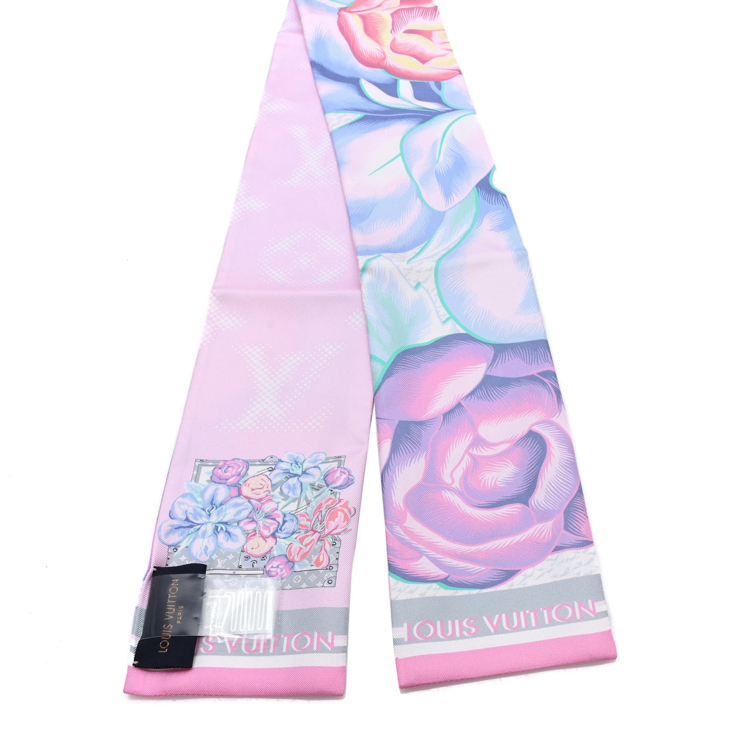 Silk Monogram Malle Fleurs Bandeau Mauve
