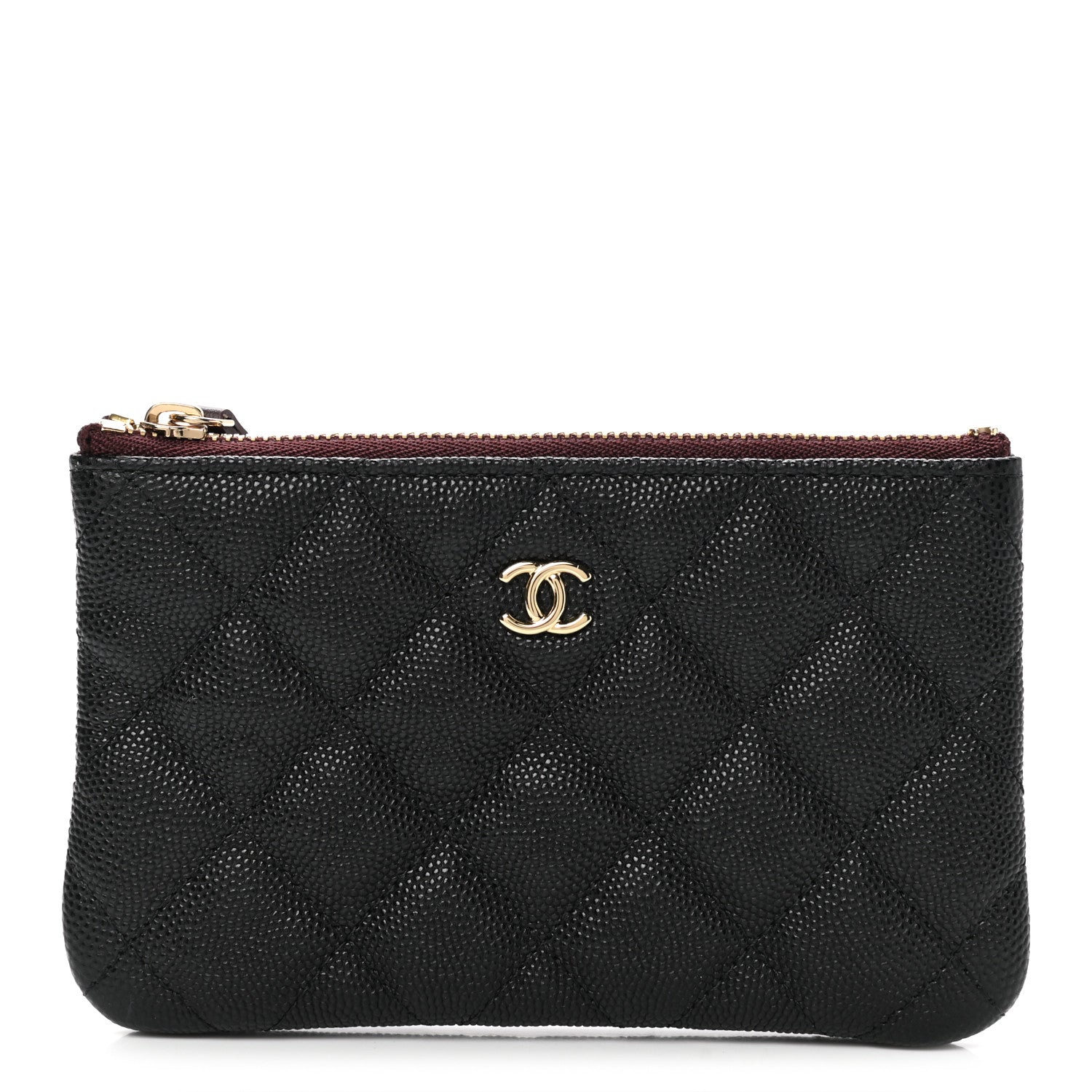 Chanel Caviar Quilted Small Cosmetic Case Black 1 of 8