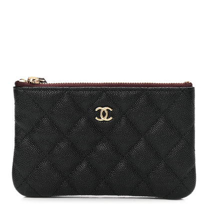 Chanel Caviar Quilted Small Cosmetic Case Black 1 of 8