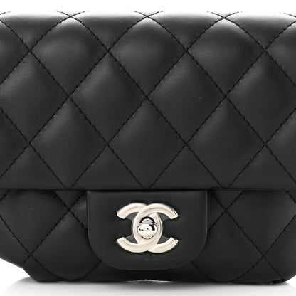 Chanel Calfskin Quilted CC Uniform Flap Belt Bag Black 9 of 11