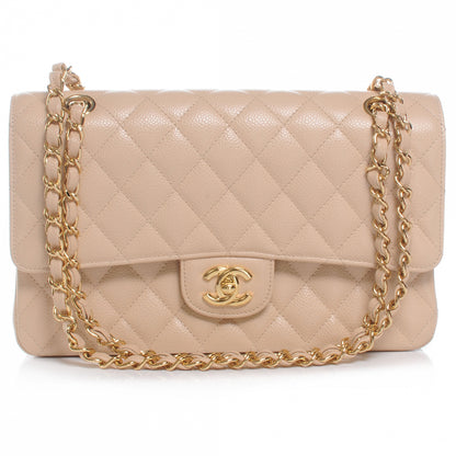 Chanel Caviar Quilted Medium Double Flap Beige Clair 1 of 8