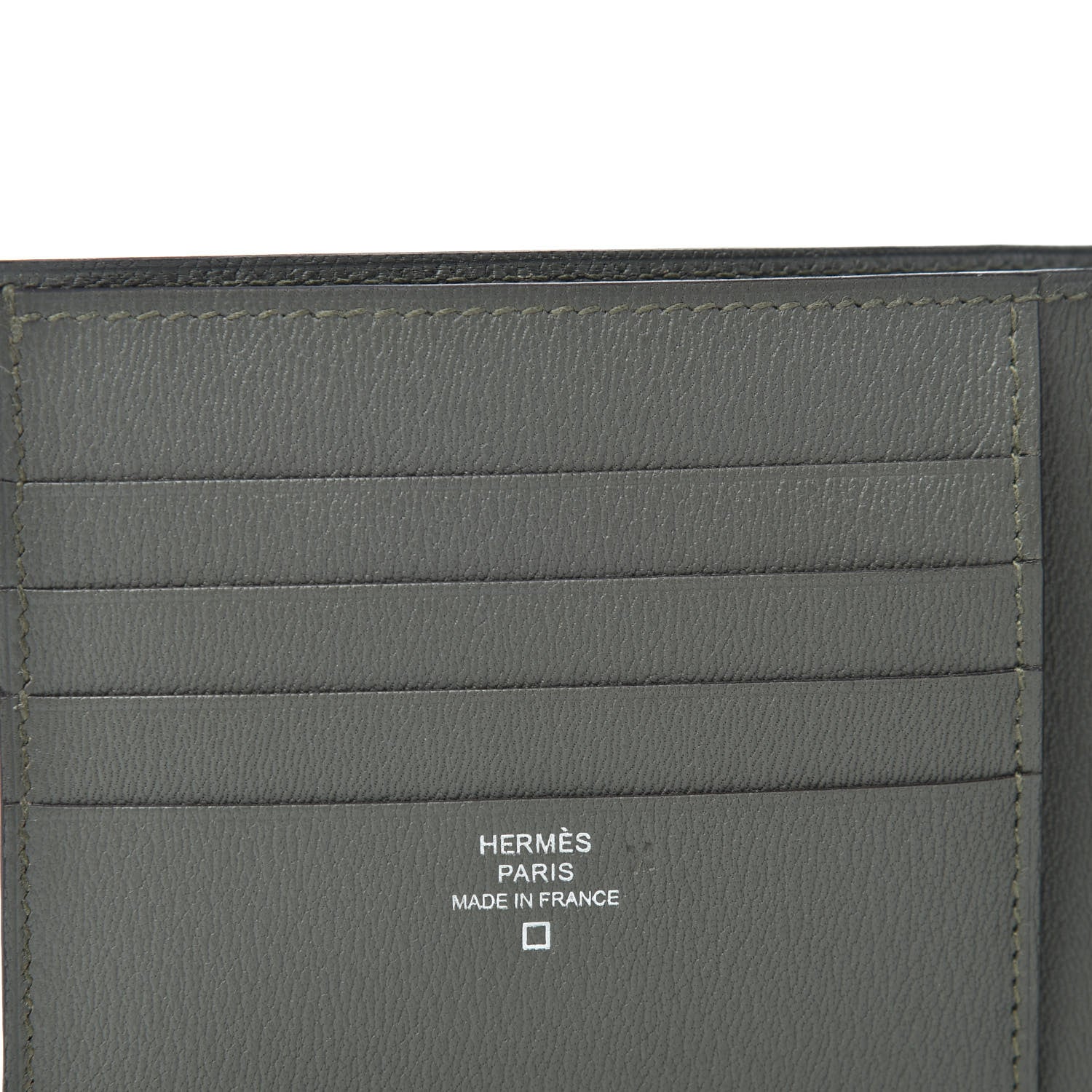 Hermes Shiny Alligator MC2 Copernic Compact Wallet Gris Tourterelle 6 of 6