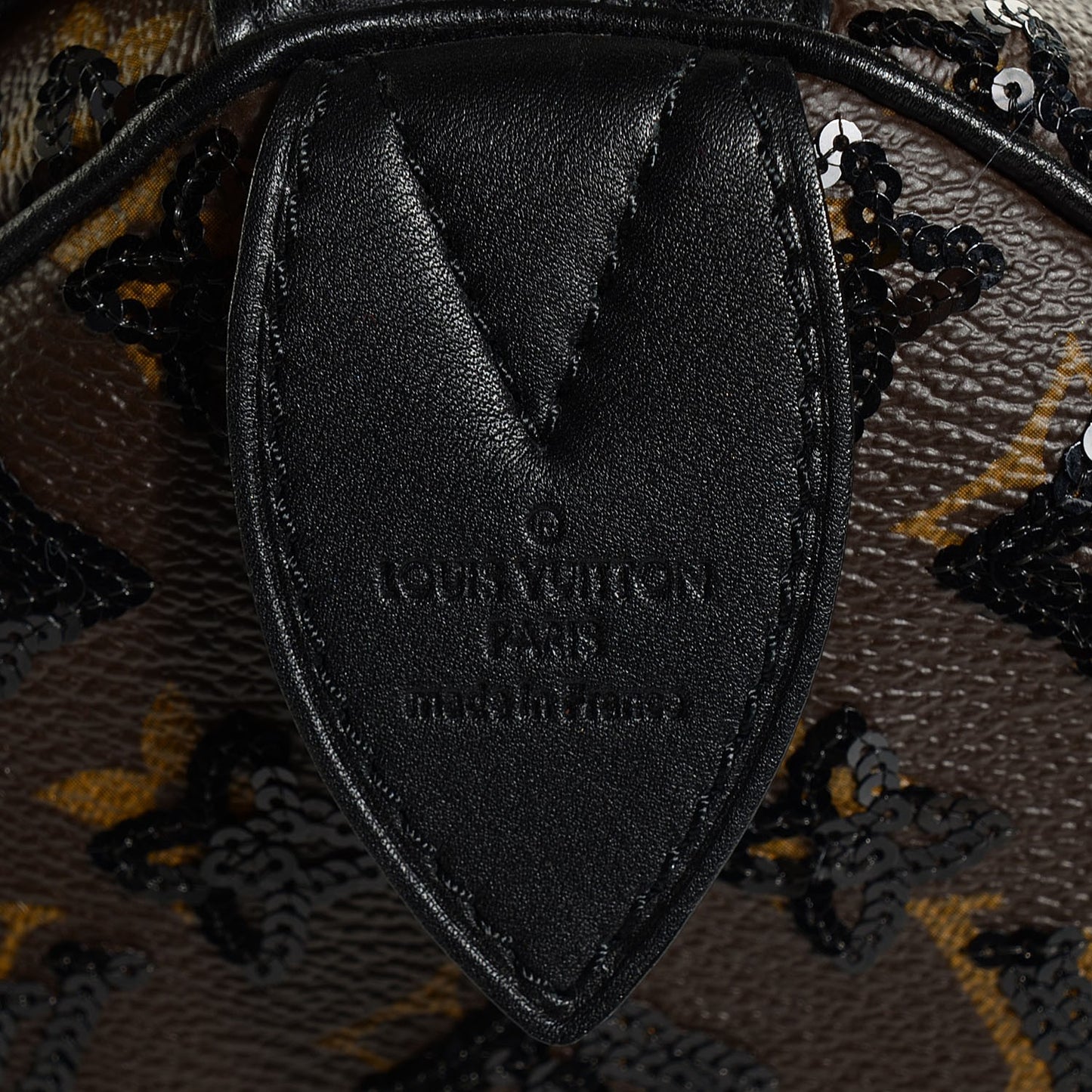 Monogram Sequins Eclipse Speedy 28 Black