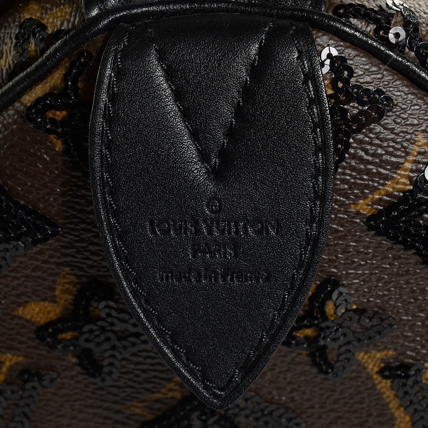 Louis Vuitton Monogram Sequins Eclipse Speedy 28 Black 8 of 9