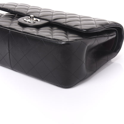 Chanel Lambskin Quilted Jumbo Double Flap Black 6 of 13