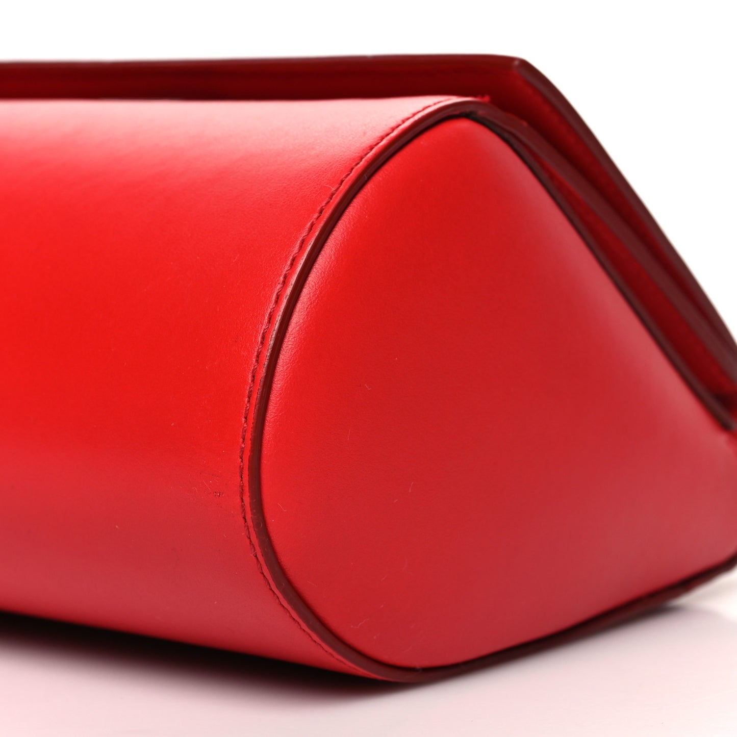 Calfskin Mini Pandora Box Logo Strap Crossbody Bag Medium Red