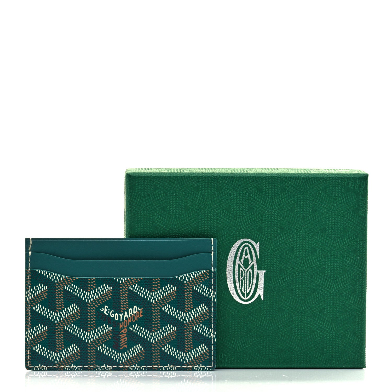 Goyard Goyardine Saint Sulpice Card Holder Green 7 of 7